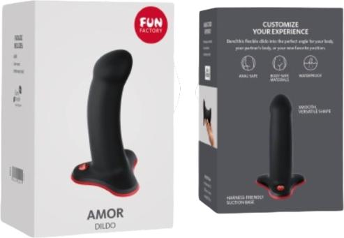 Actual product image Fun Factory - Amor Dildo Beginners Black