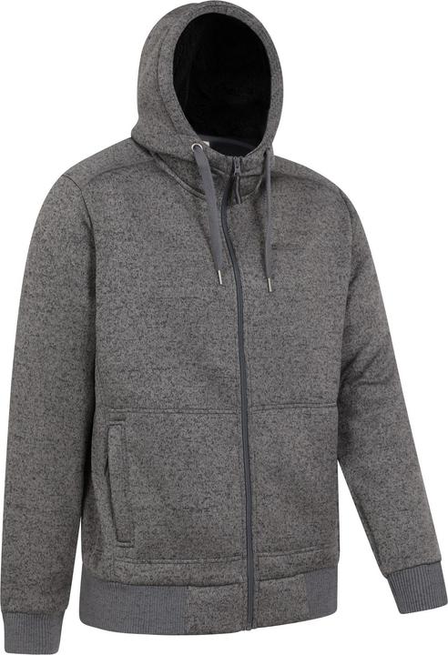 Actual product image Mountain Warehouse Mens Nevis II Faux Fur Hoodie (XS)