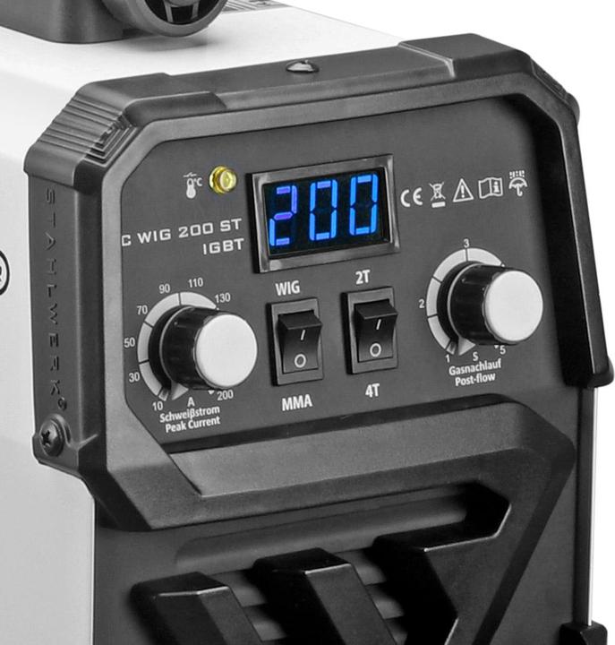 Actual product image Stahlwerk DC TIG 200 ST IGBT fully equipped welding machine