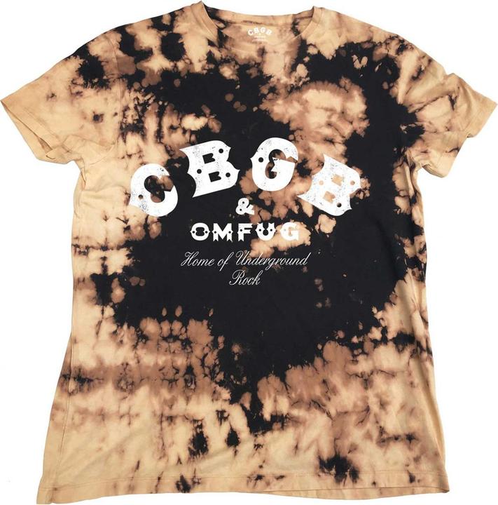Actual product image CBGB Unisex Adult Tie Dye Logo T-Shirt (L)