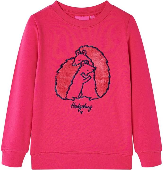 VidaXL Kinder-Sweatshirt Knallrosa 104,Material: 95 % Baumwolle. 5 (104)