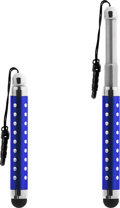 Produktbild Avizar Ausziehbarer Eingabestift für Touchscreen 3.5 Klinkenstecker – Blau