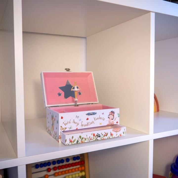 Produktbild Intirilife Schmuckschatulle mit Spieluhr und Musik für Kinder