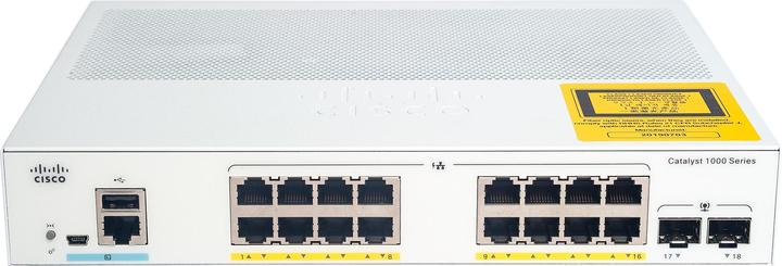 Image du produit Cisco Commutateur PoE+ sur rail 16 ports C1000-16P-2G-L (16 Ports)