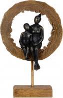 IKO Figurines en sculpture en disque de bois h=31cm l= (31 x 20 cm)