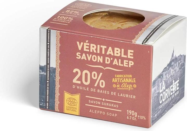 Actual product image La Corvette Aleppo soap - 20% laurel oil (Soap lotion)