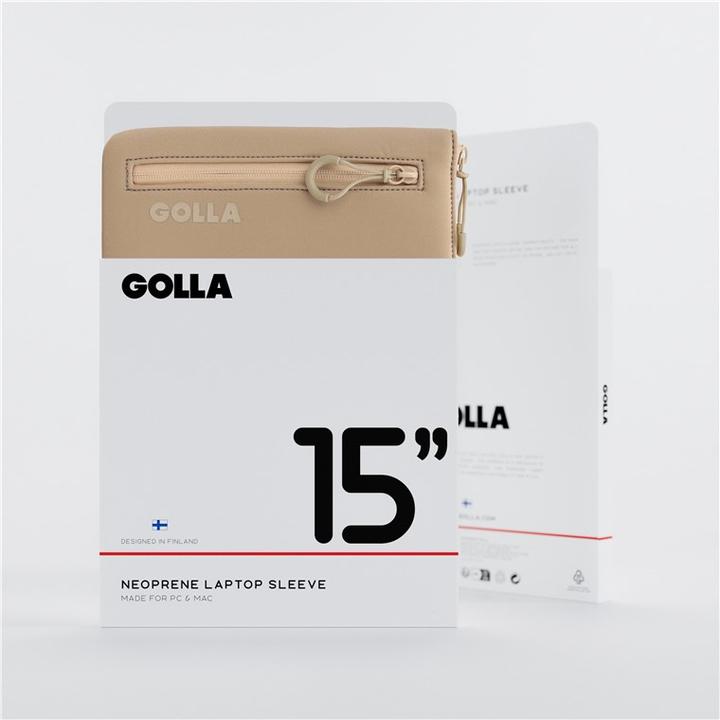 Produktbild Golla Set aus Rucksack und Laptop-Sleeve 15 Zoll, Coffee