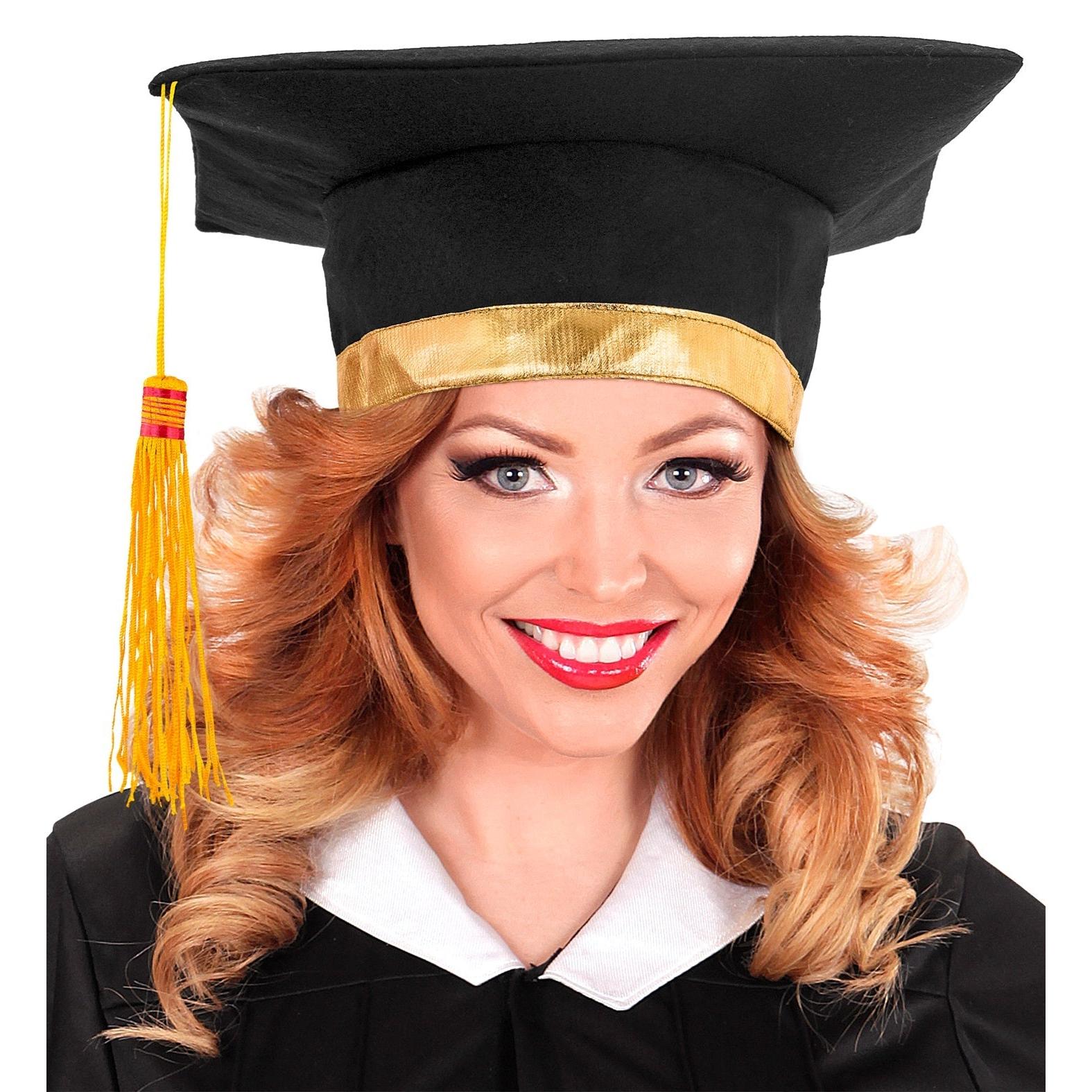 Tocco Laurea Copricapo Laureati Fascia Regolabile Cappello Laurea