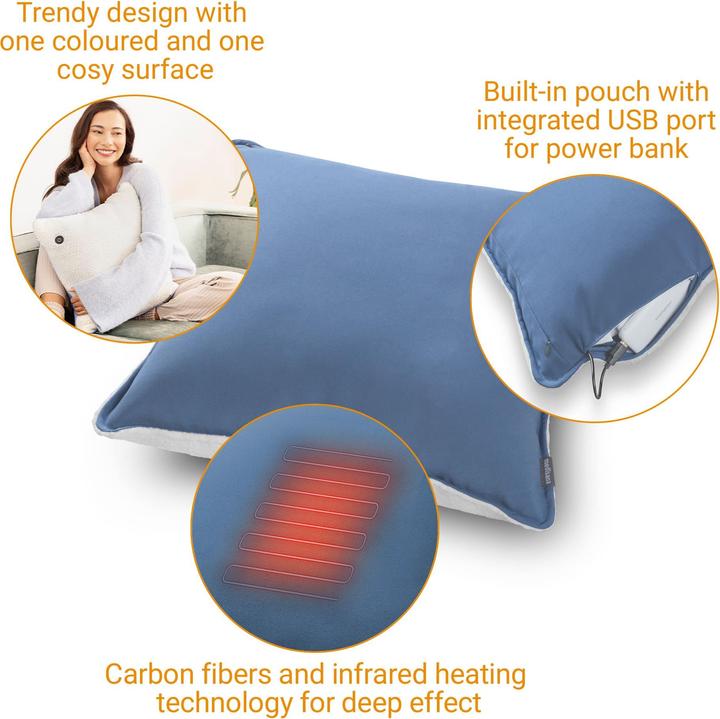 Actual product image Medisana HC 150 Interior Cushion Line blue (40 x 40 cm)