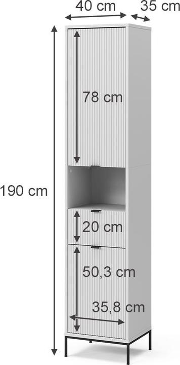 Produktbild Vicco Eliza (40 x 35 x 190 cm)