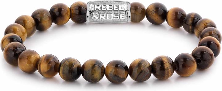 Actual product image Rebel & Rose Tiger Lily l (19 cm, Stainless steel, Tiger's eye)
