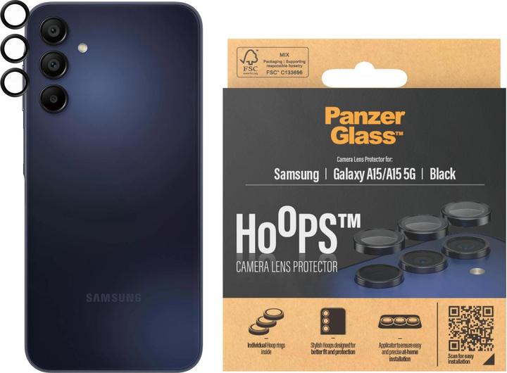 Actual product image PanzerGlass Hoops Camera Lens Protector (1 Piece, Samsung Galaxy A14 5G, Samsung Galaxy A15)