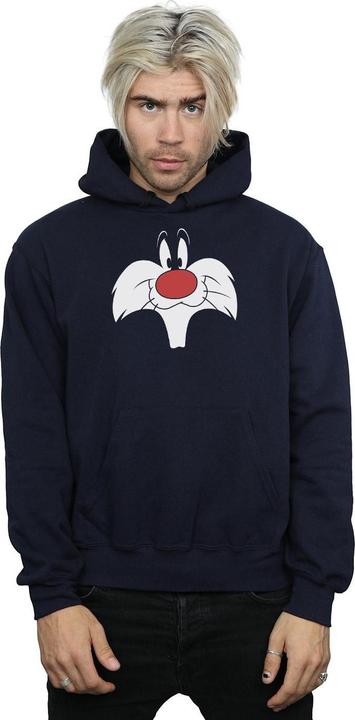 Immagine prodotto Looney Tunes Sylvester Big Face Felpa con Cappuccio Uomo (M)