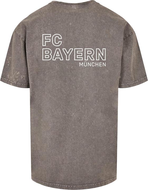 Produktbild FC Bayern München Mia San Mia B/W Acid Washed Heavy Oversize Tee - 115363 (S)