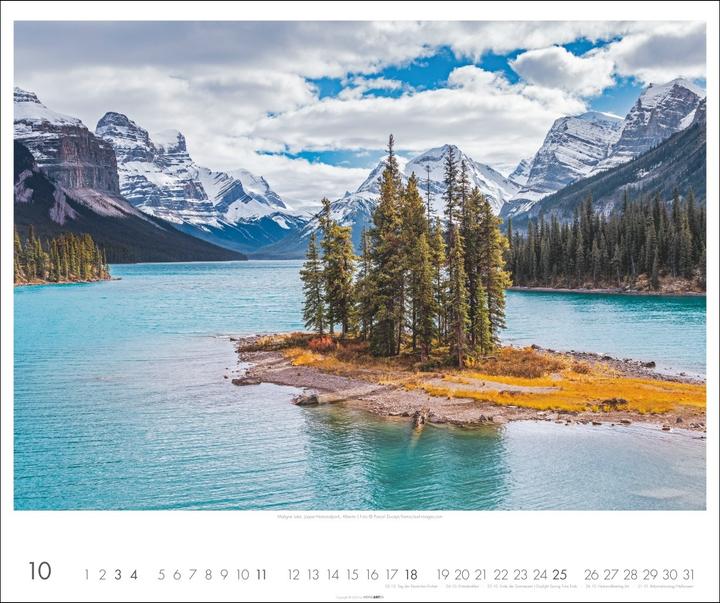 Actual product image Kanada Kalender 2026 - Der Ruf der Wildnis (55 x 46 cm, Hardcover, German)