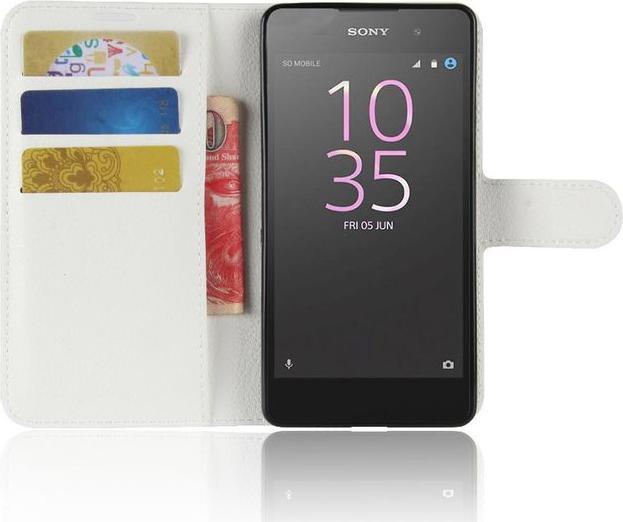 Actual product image MU Classic Litchi Leather Bookcover Series (Sony Xperia E5)