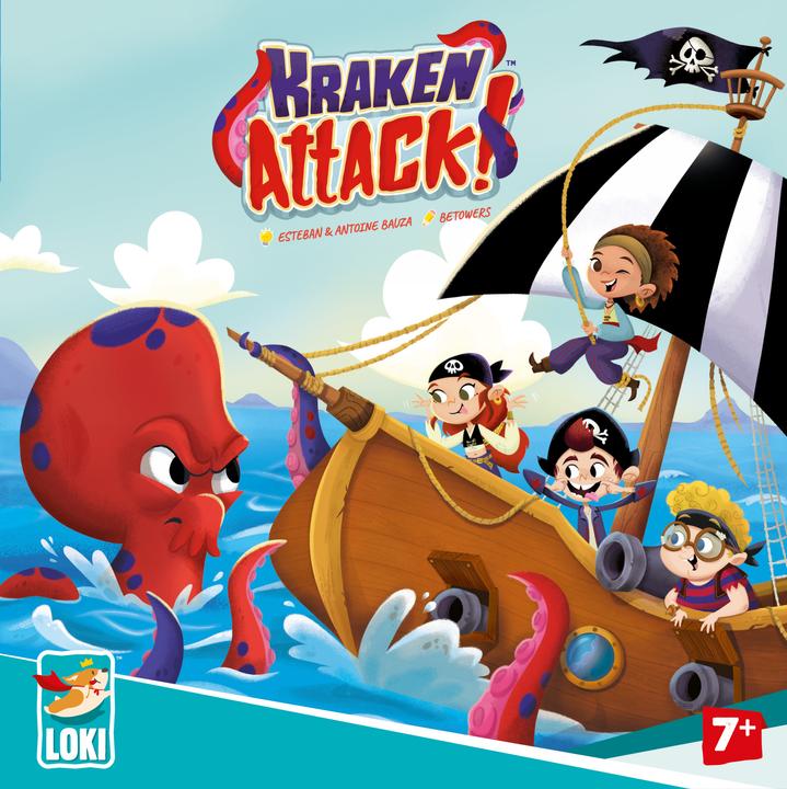 Actual product image Loki Kids 516870 - Kraken Attack!, Board Game, for 1-4 Players, from 7 Years (English)