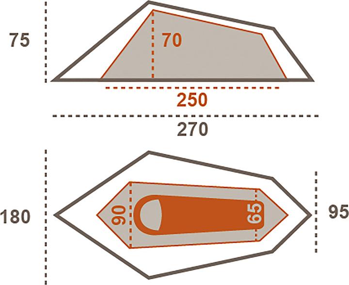 Actual product image Grand Canyon Richmond 1 (Tunnel tent, 2.20 kg, 1 person)