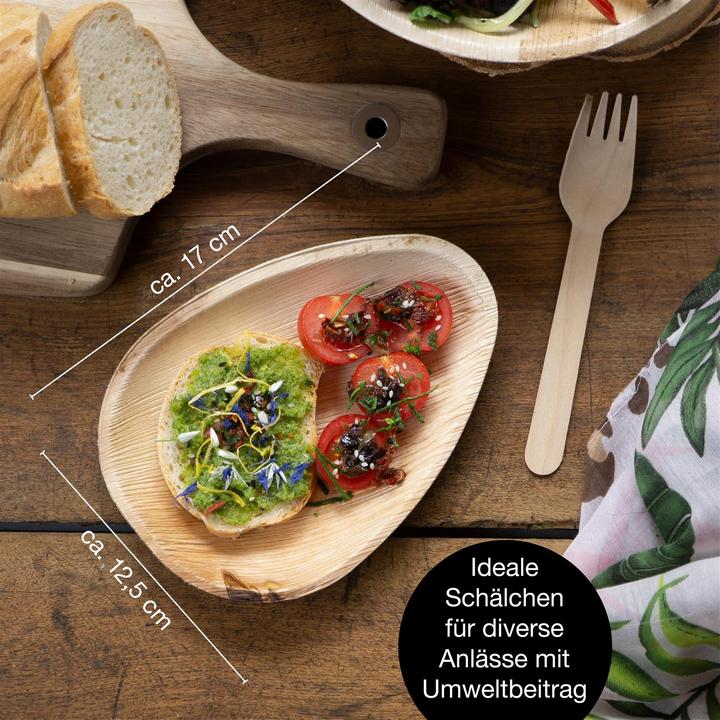 Actual product image Moritz & Moritz Palm leaf tableware 25 pieces (25 x)