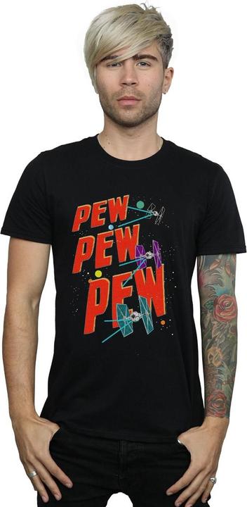 Actual product image Star Wars Mens Tie Fighters Pew Pew T-Shirt (S)