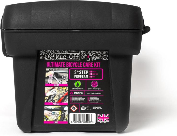 Actual product image Muc-Off Ultimate Bicycle Kit (1800 ml, Bicycle cleaner, Chain cleaner, Universal Lubricant, Sponge, Care set)