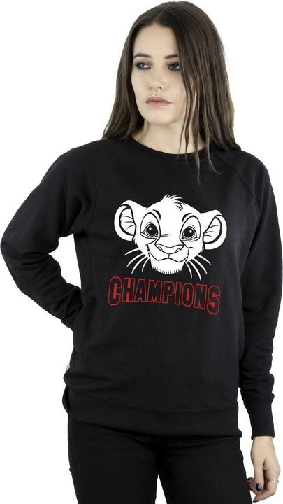 Actual product image Disney Womens/Ladies The Lion King Simba Face Champion Sweatshirt (S)