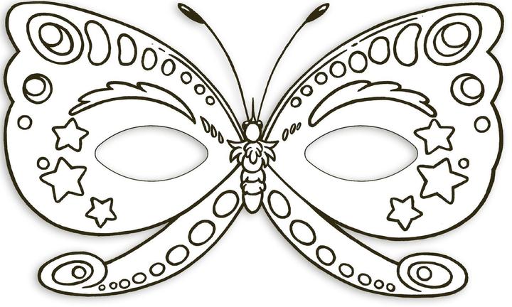 Actual product image Animal masks to colour