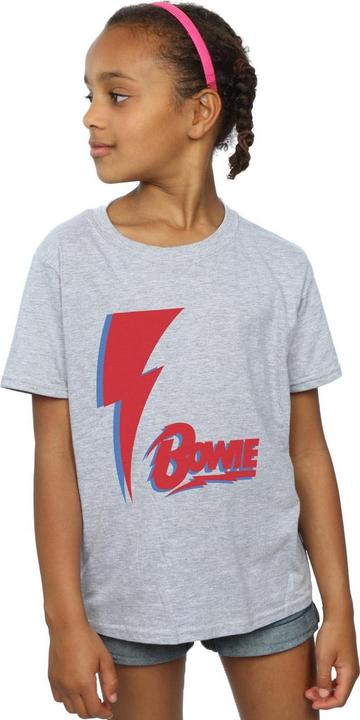 Immagine prodotto David Bowie Red Bolt Maglietta Ragazze (152, 158)