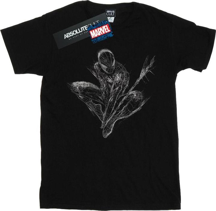 Immagine prodotto Spider-Man Web Crouch Maglietta Ampia Donna (L)