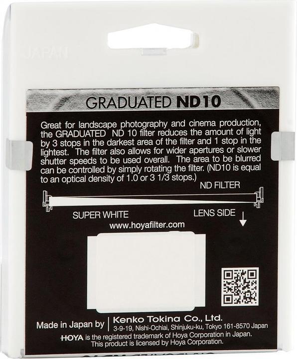 Image du produit Hoya Degré ND 10 77mm (A) (77 mm, Filtre gris neutre)