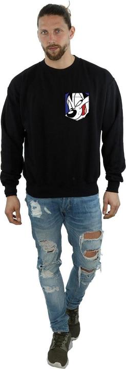 Image du produit Looney Tunes - Sweat PEPE LE PEW FACE FAUX POCKET - Homme (XL)