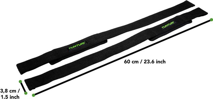 Actual product image Tunturi Powerlifting Straps Zugriemen Zughilfen