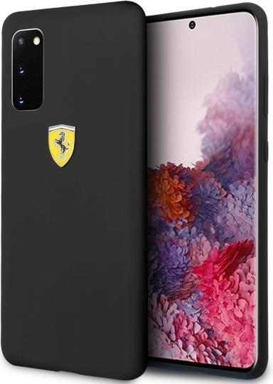 Produktbild Ferrari On Track Liquid Silicone Case Shield für G980F Samsung Galaxy S20 - black (Samsung Galaxy S20)