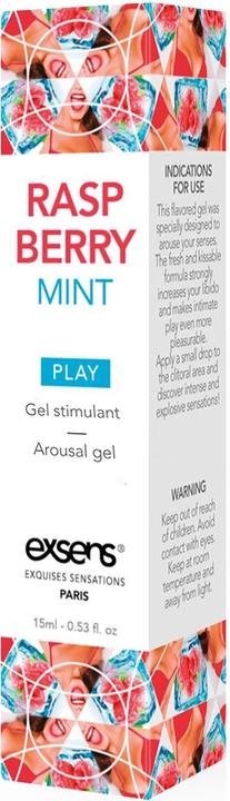 Productafbeelding Exsens Verkoelende Stimulerende Gel Framboos Mint 15 ml. (15 ml)