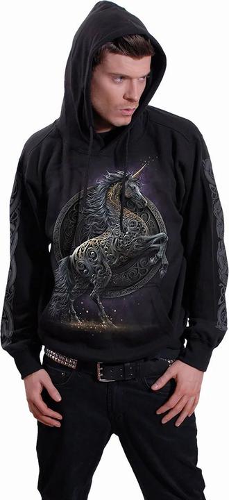 Actual product image Spiral Unisex Adult Celtic Unicorn Hoodie (L)