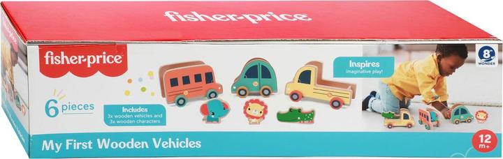 Actual product image Fisher-Price Fisher Price wooden vehicle set, set of 3