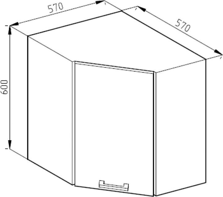 Produktbild Vicco Hängeschrank R-Line (57 x 34 x 60 cm)