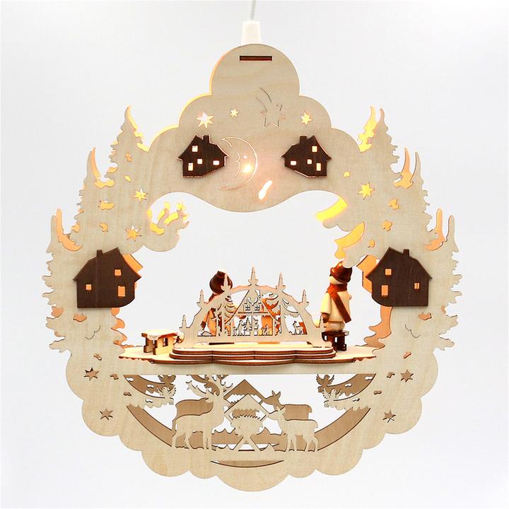 Produktbild SIGRO Holz Fensterbild, beleuchtet