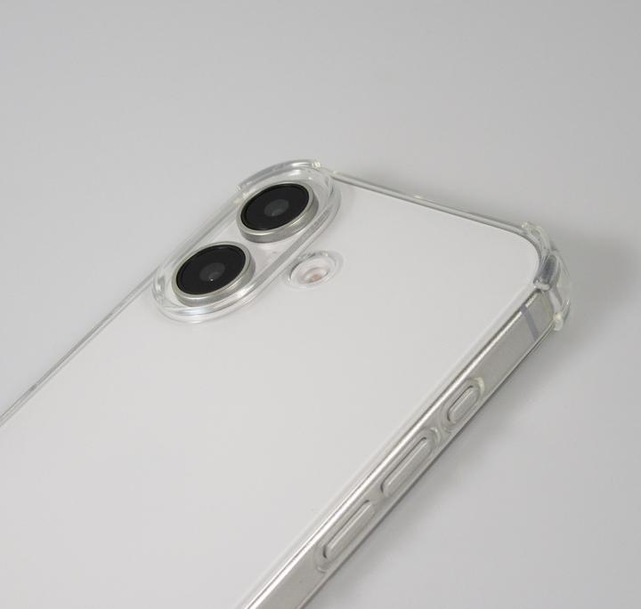 Produktbild PhoneLook Hülle Gummi transparent mit Seil blau (Apple iPhone 16)