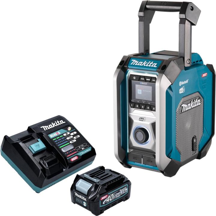 Actual product image Makita MR 007 GD101 Akku Baustellenradio 12 - 40 V max. Bluetooth DAB+ USB + 1x Akku 2,5 Ah + (FM, DAB+, Bluetooth)