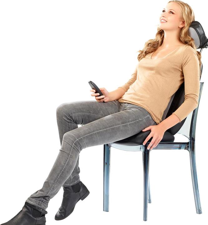 Actual product image Newgen medicals Shiatsu seat cover with neck massage and IR deep heat