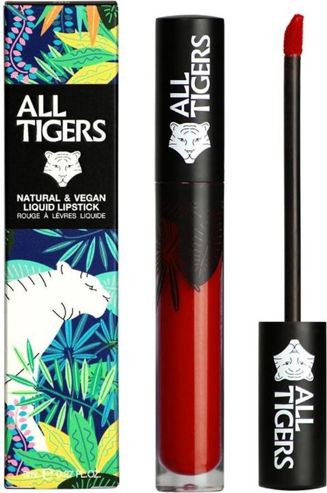Produktbild All Tigers Liquid Lipstick matt vegan und natürlich (Bordeaux-Rot)