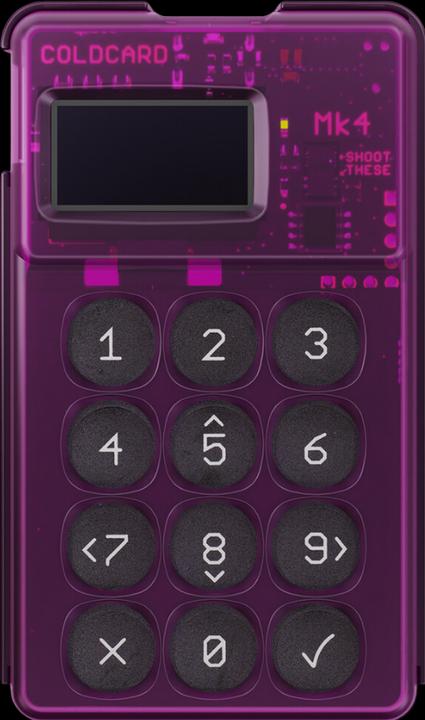 Immagine prodotto Coinkite Coldcard Mk4 - Viola (Bitcoin)