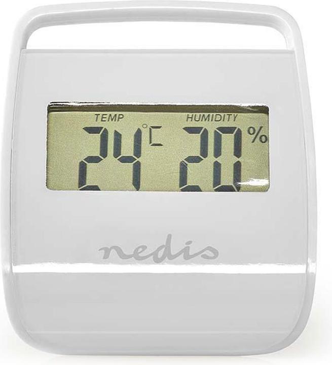 Nedis Termometro digitale | Interno | Temperatura ambiente | Umidità ambiente | Bianco