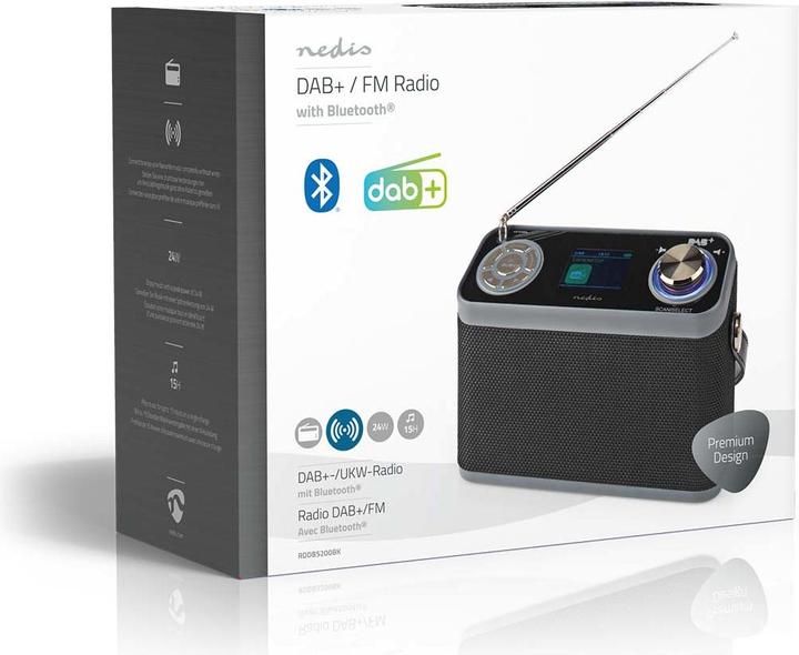 Produktbild Nedis DAB+ Radio (DAB+, FM, Bluetooth)
