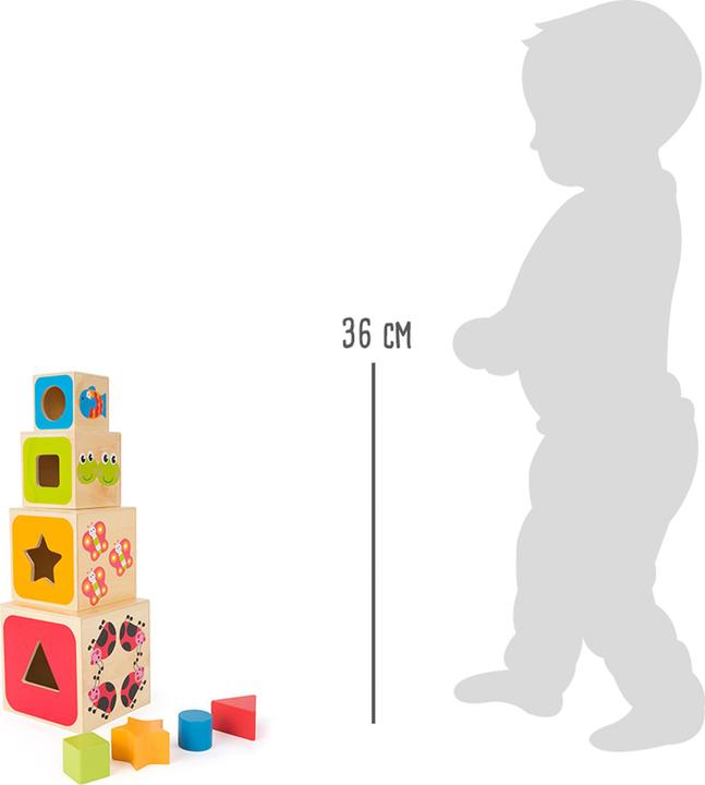 Actual product image small foot Stacking cube ABC