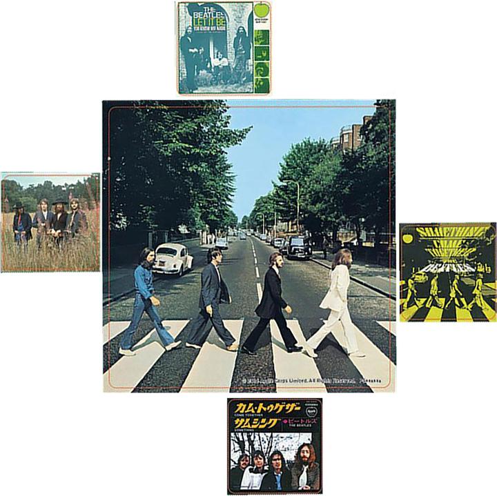Image du produit Autocollants Abbey Road 5Erpack Set Vinyl