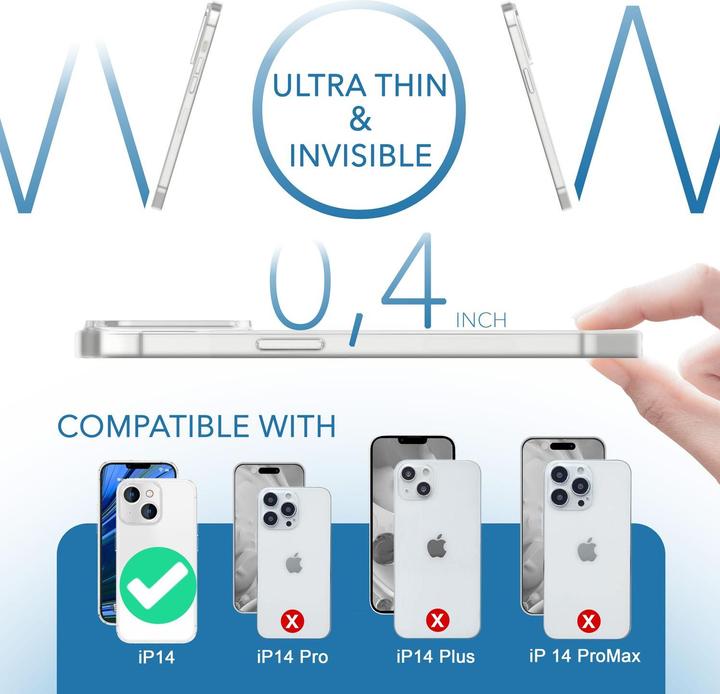 Produktbild Nalia Extrem Dünnes 0,3mm Mattes Hardcase (Apple iPhone 14)
