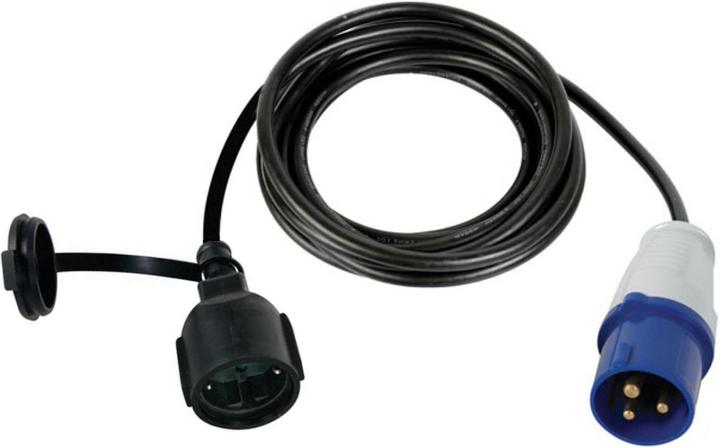Actual product image Velleman Adapter Cable Schuko Socket To Cee Plug - 3 m - German Socket (3 m, CEE)