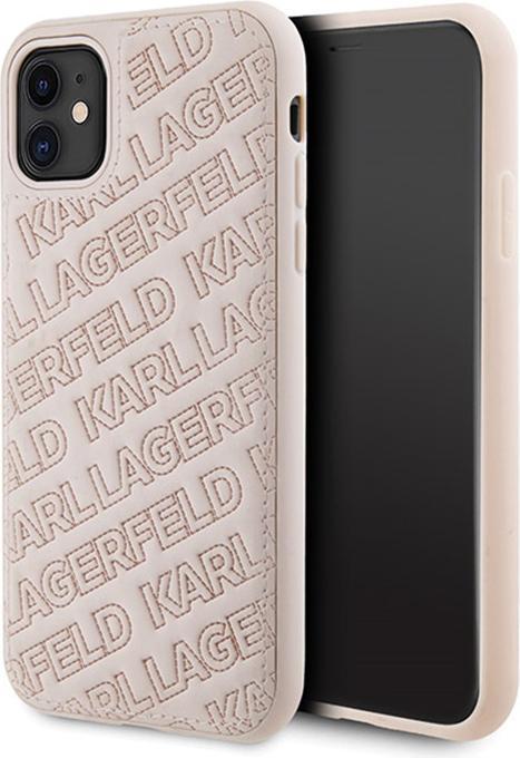 Actual product image Karl Lagerfeld KLHCN61PQKPMP iPhone 11 / Xr 6.1" różowy/pink hardcase Quilted K Pattern (Apple iPhone XR, Apple iPhone 11)
